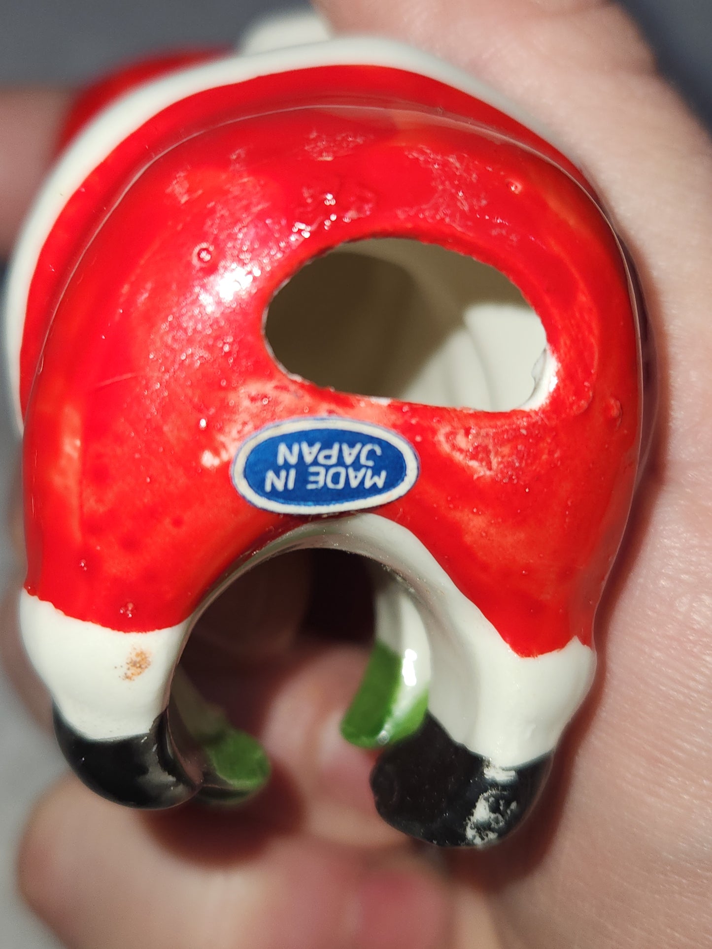 Vintage Santa Candle sitter Made In Japan 3" sn66