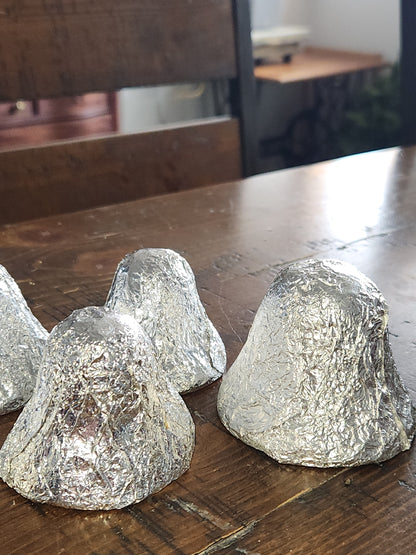 Vintage Christmas Foil Paper Mache Bell Christmas Ornament SEE DESCRIPTION