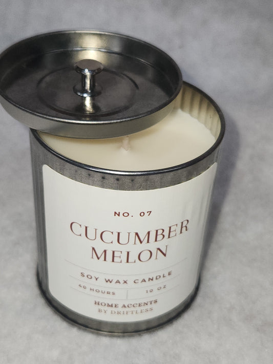 Home Accents Soy Wax Candle 10 oz Cucumber Melon cmc