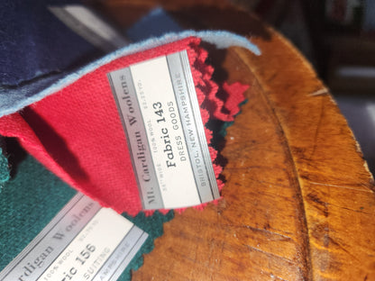 Mt. Cardigan Woolens salesman sample book & small pack ss89