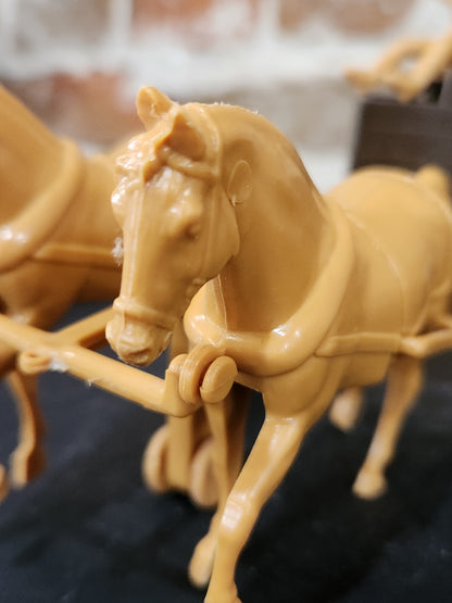 Processed Plastic Company Western Buckboard Farm Wagon and Team car65