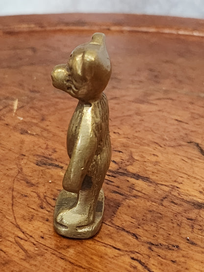Miniature brass bear br87