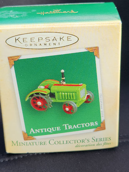 Vintage Hallmark Keepsake Ornament Antique Tractors Miniature Collector's Series 2004