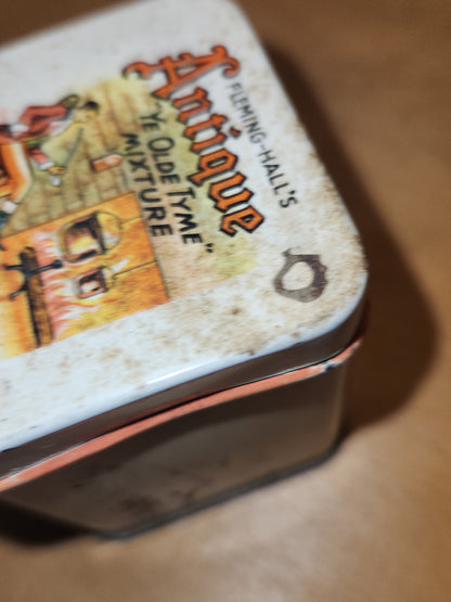 Vintage Antique Ye Olde Tyme Mixture Fleming Hall Tobacco Co N.Y. USA EMPTY NO CONTENTS tin88