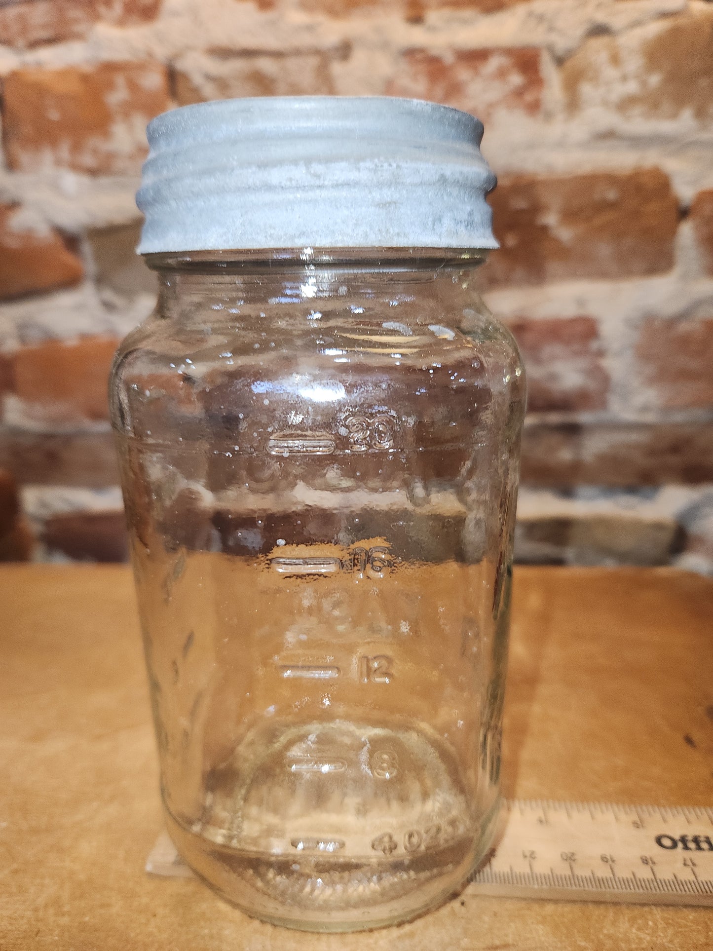 Vintage Atlas Mason Square Quart Jar Zinc Atlas Lid at9