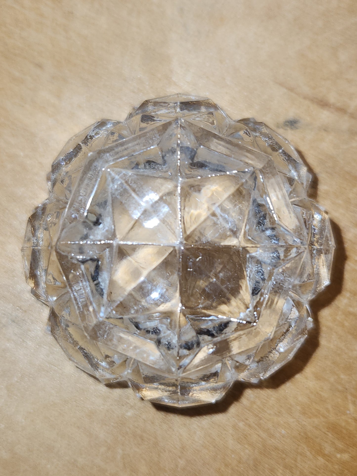 Vintage Pressed Glass Salt Cellars with Plastic Spoons Set of 6 in Original Box Made In Japan ss9