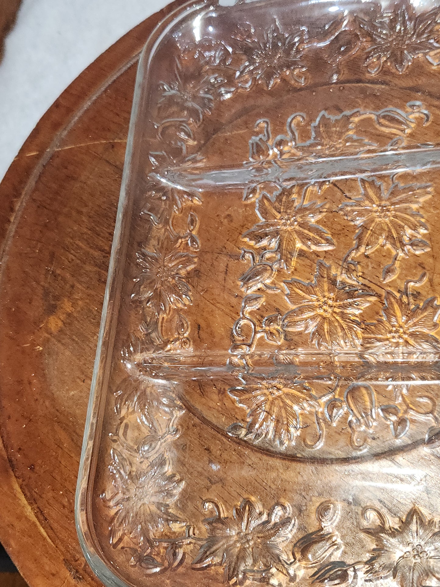 Vintage Princess House Exclusice Fantasia 3 Section Serving Dish #534 1989