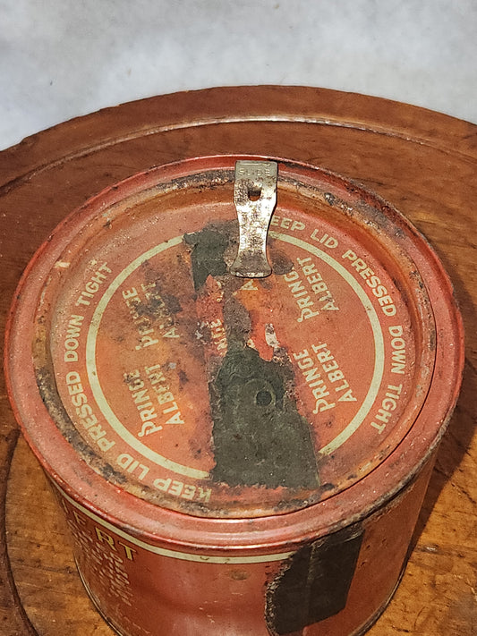 Vintage Prince Albert Tobacco Can Tin with lid opener t11 EMPTY
