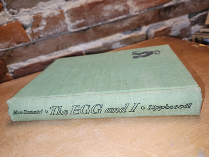 The Egg and I by Betty MacDonald 1945 Vintage Green Book Cover bk13