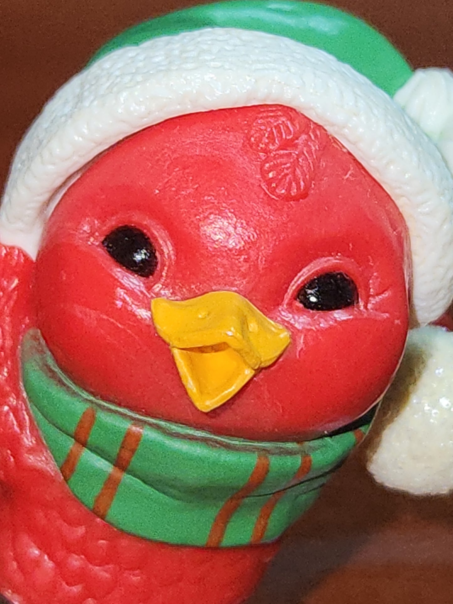 Hallmark Figurine Merry Cardinal with Snowball 1981 minature