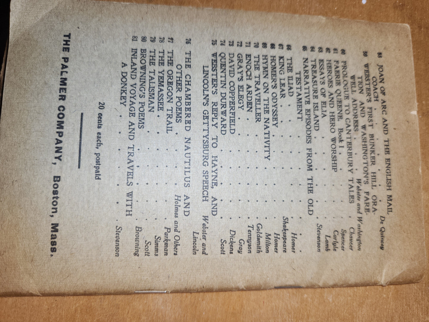 Vintage Outline Studies In Literature Maud Elma Kingkey, AM A Tale of Two Cities The Palmer Company Boston, Massachusetts  bk99