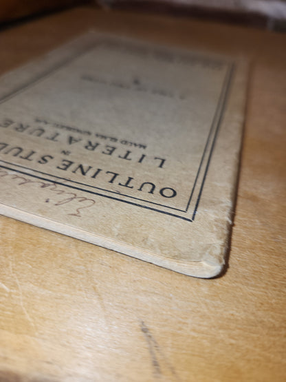 Vintage Outline Studies In Literature Maud Elma Kingkey, AM A Tale of Two Cities The Palmer Company Boston, Massachusetts  bk99