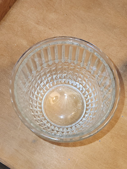 Vintage Kitchen Egg Beater Mixer Hand Mixer Glass Bowl Metal Top kit66