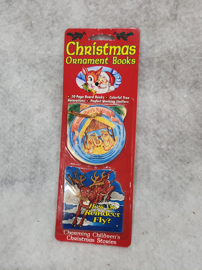 Vintage GoodTimes Christmas Ornament Books Children's Stories 1993 NIP sealed NOS