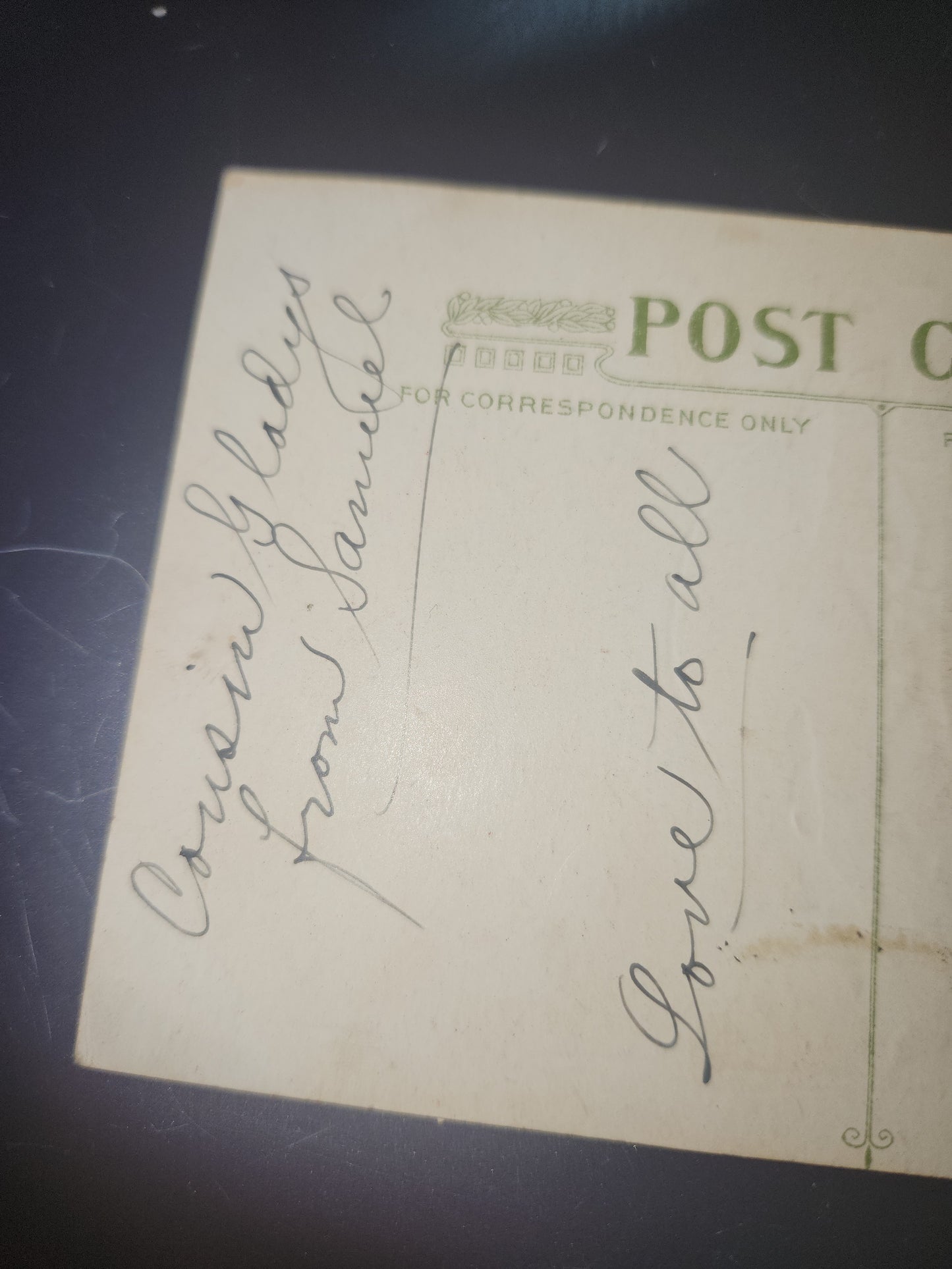 Antique Vintage Postcard Christmas Dinner Embossed Kate Bennett  May all good cheer be yours on Christmas Day