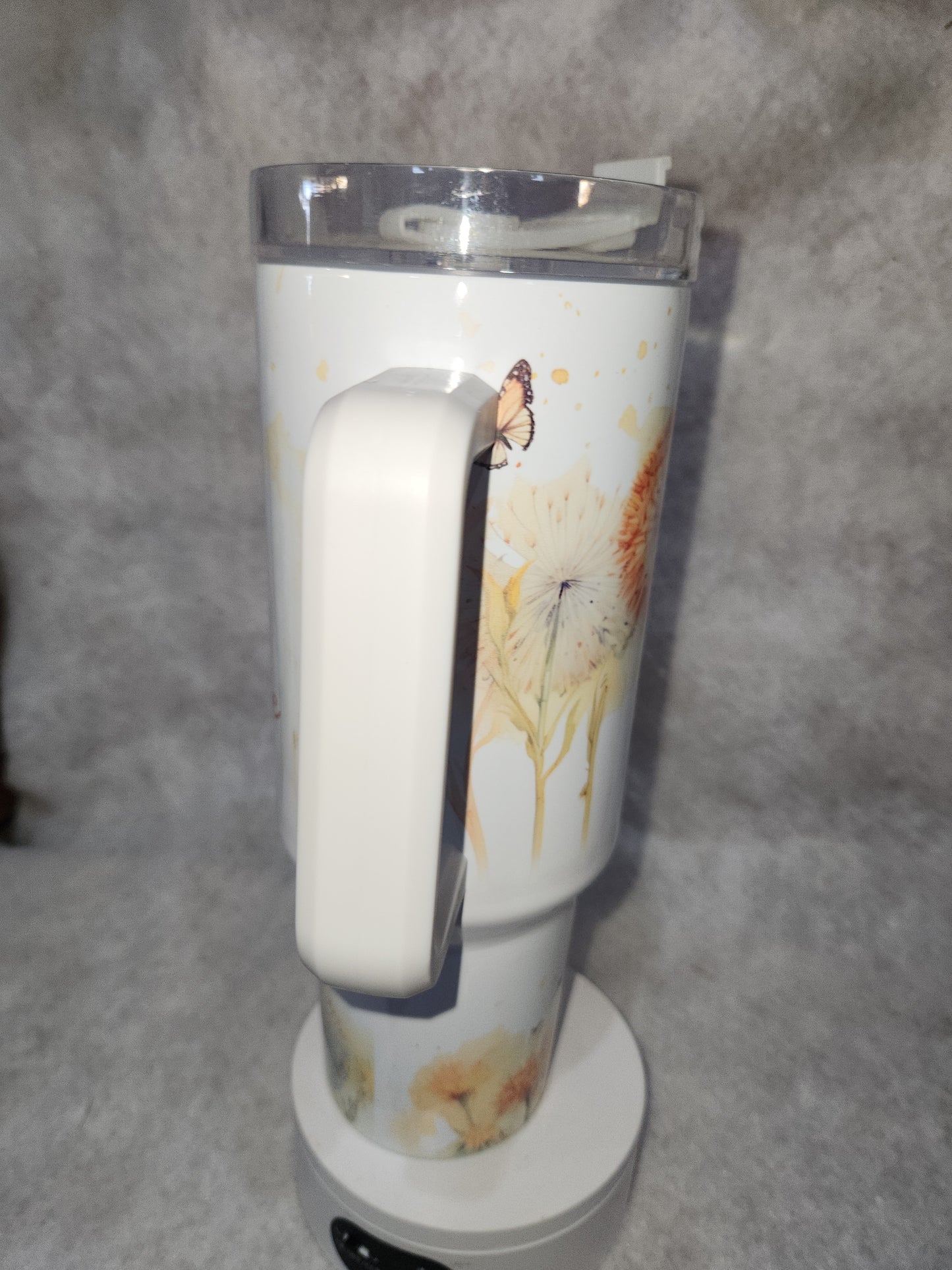 40 Oz Insulated Stainless Steel Tumbler says "Just Breathe" tjb1