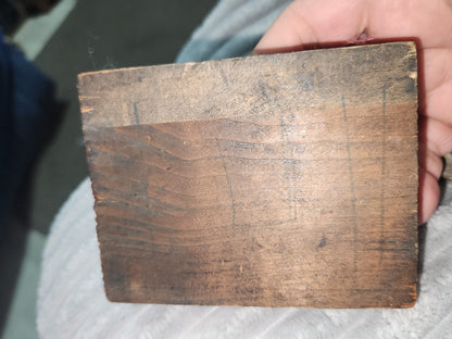 Vintage Wood Metal Newspaper Print Block Printer's Press Easter Lily 2 Blocks pb2e