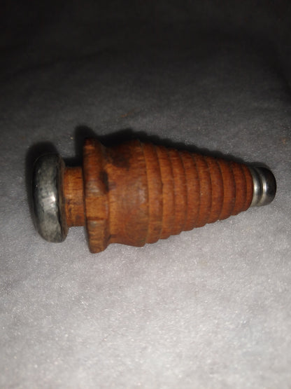 Antique small wooden beehive spool Christmas tree sp55