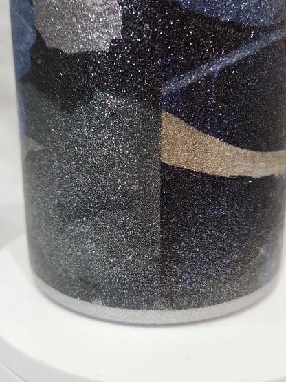 25 Oz Stainless Steel, Insulated, Glitter Flower Tumbler tgf7