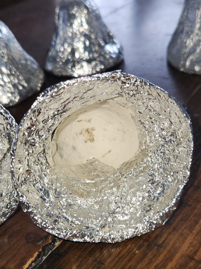 Vintage Christmas Foil Paper Mache Bell Christmas Ornament SEE DESCRIPTION