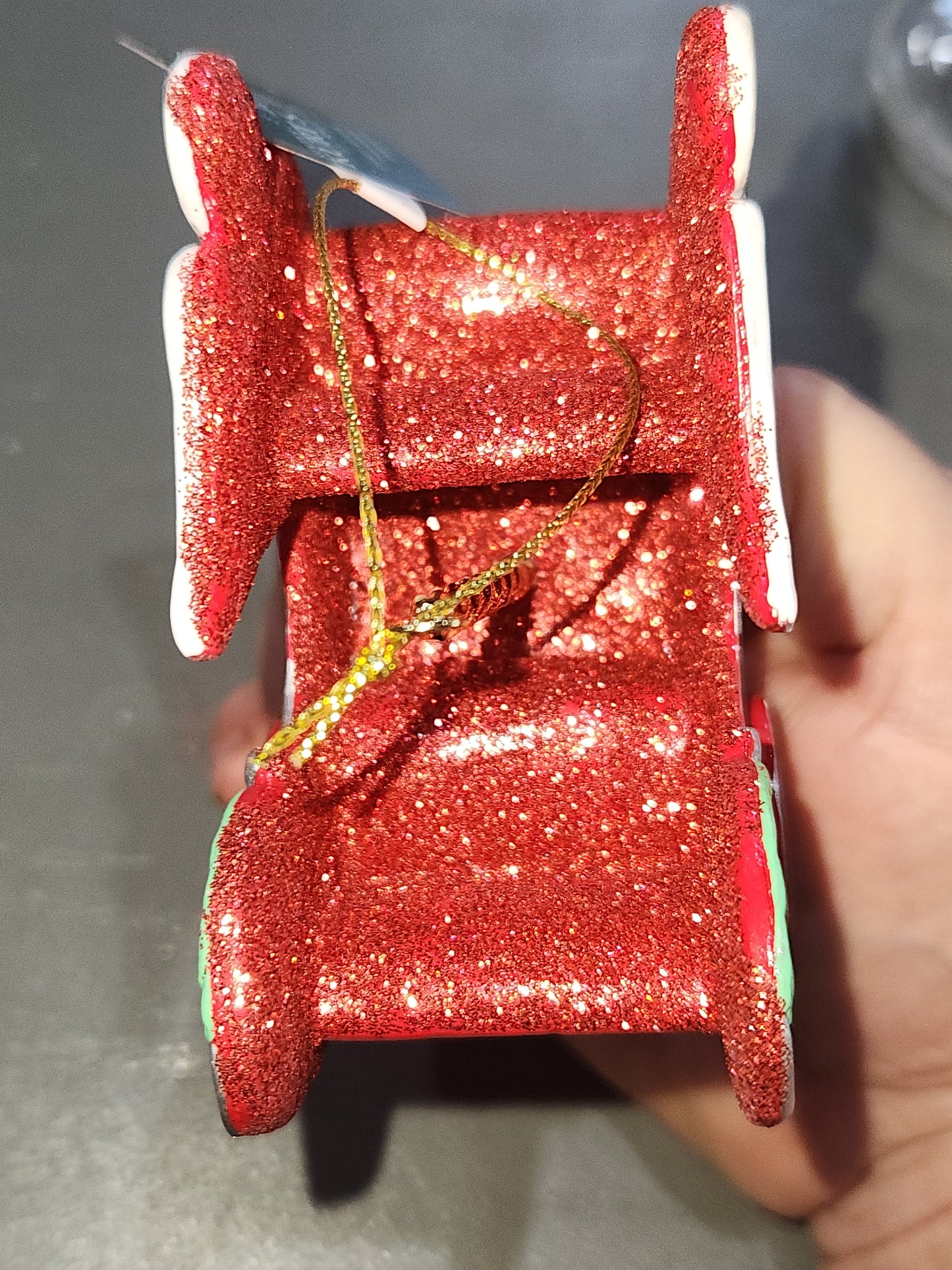 4" Resin Carousel Ornament Swan Chariot co4
