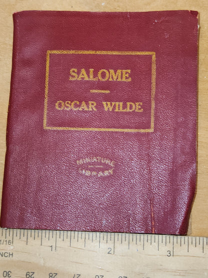 Vintage Book Miniature Little Library "Salome" Oscar Wilde Little Leather Library Corp. New York ab2