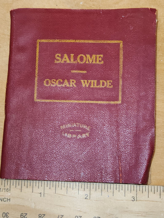 Vintage Book Miniature Little Library "Salome" Oscar Wilde Little Leather Library Corp. New York ab2