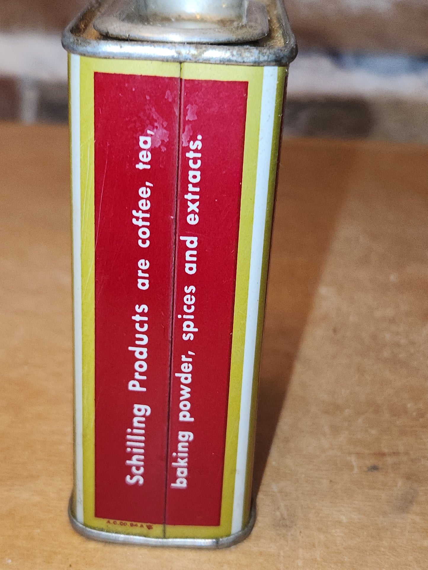 Vintage Schilling Spice Tin Cloves 2 Ounces ti663