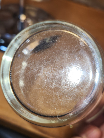 Kromex Three Cup Glass and Metal Condiments Lazy Susan kit21