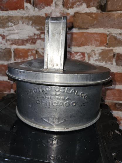 Antique Protectoseal co. of America Chicago Industrial round safety device great for steampunk decor. Ss601