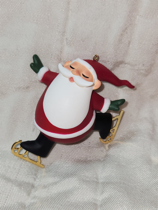 Hallmark Keepsake Ornament 2013 Skating Santa hos7