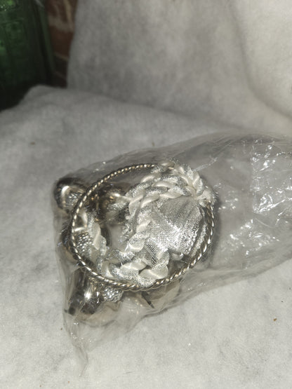NOS GIFTCO SILVER BELL DOOR KNOB HANGER 12" LONG NEW IN BOX METAL dk7