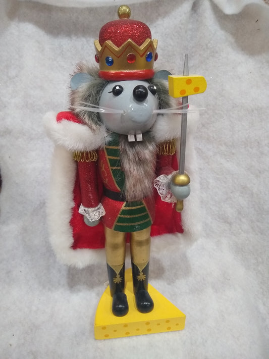 Wooden Christmas Nutcracker, 14 1/2" King of Mice Nutcracker ballet nut876