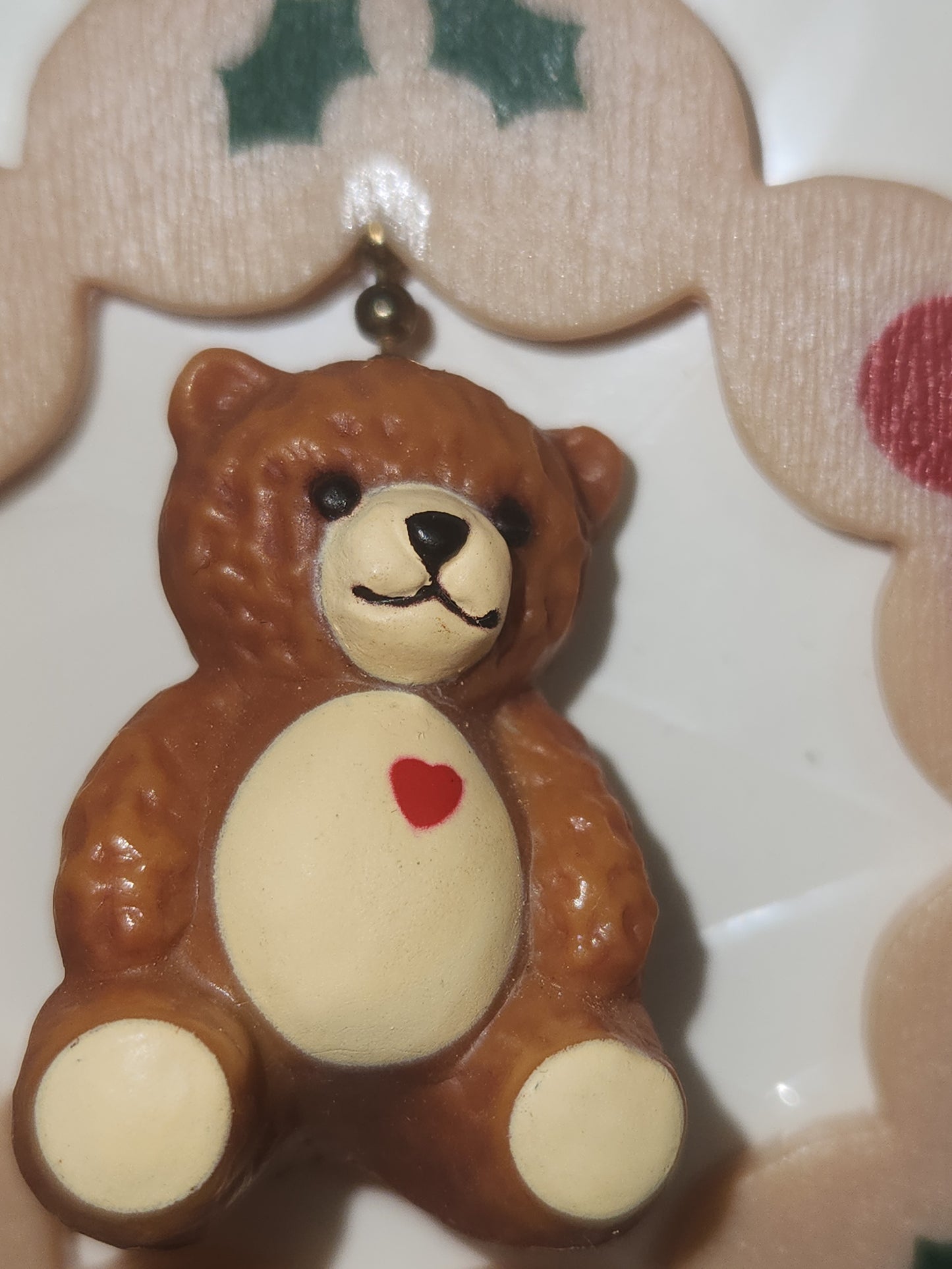 Vintage Hallmark Keepsake Ornament Loving Bear 1988 has box