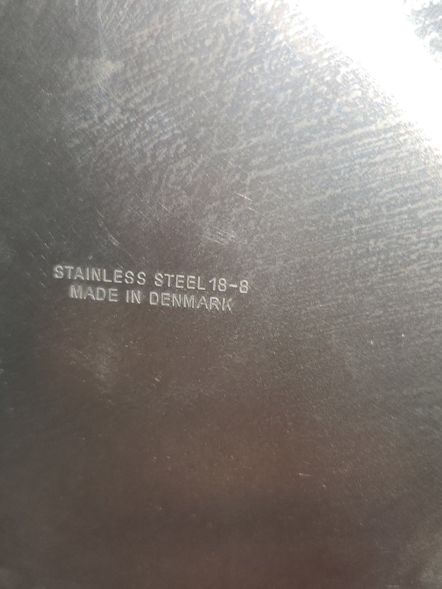 Vintage Stainless Steel Water Pitcher made in Denmark 18-8 ss633