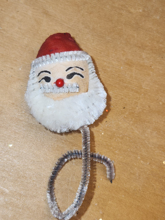 Vintage Santa Claus Pipe Cleaner Head Japan sc65