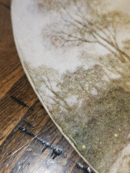 Vintage Advertising Fan Jesus and Lamb Steele Funeral Home Nebraska T.D.M Co. Red Oak Iowa fan8