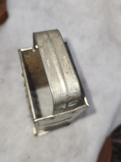 VINTAGE Bromwell Metal Box Grater Cutter Shredder Slicer has 4 sides patina Michigan City sh32