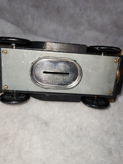 Vintage 1974 Banthrico Cast Metal Brass Plated 1929 Ford Roaster Coin Bank promotional gift cb65