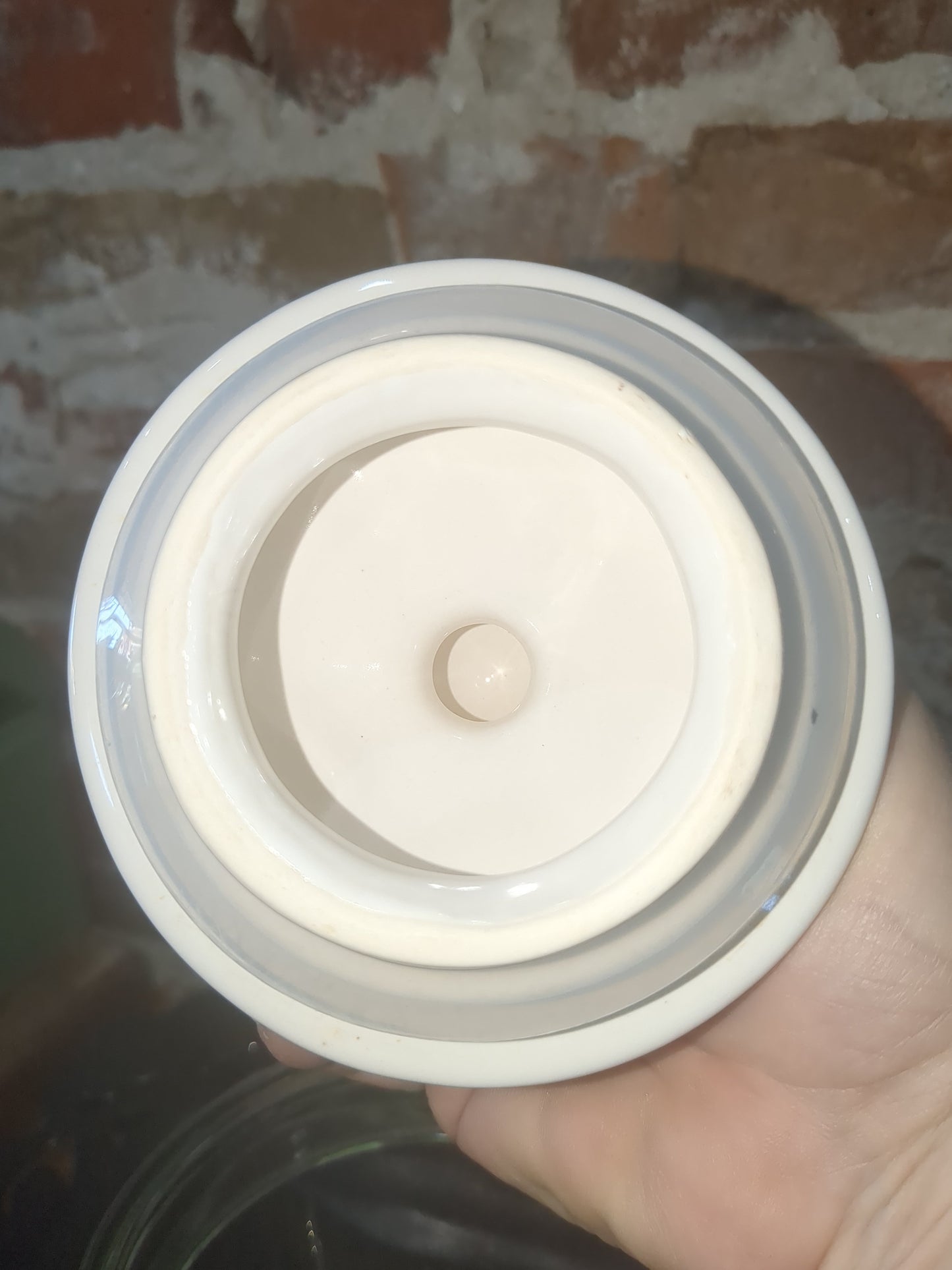 Pfaltzgraff Christmas Heritage Glass Storage Jar Square Canister with Lid USA pfa12