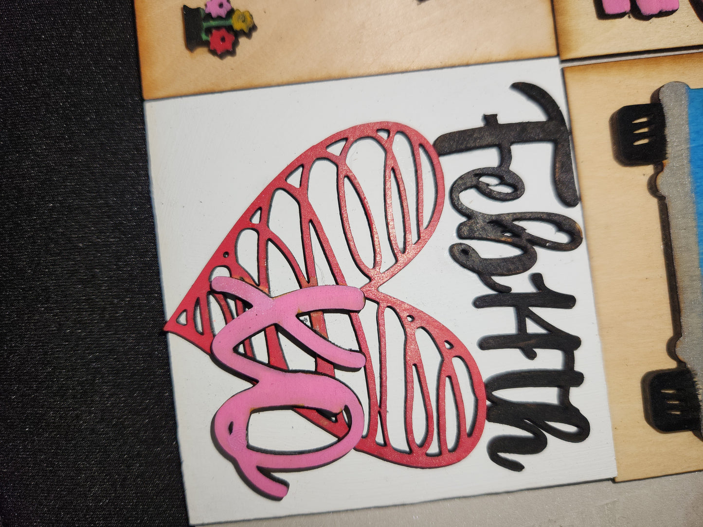 Valentine's day kit for interchangeable arch or rectangle frame. FRAME SOLD SEPARATELY