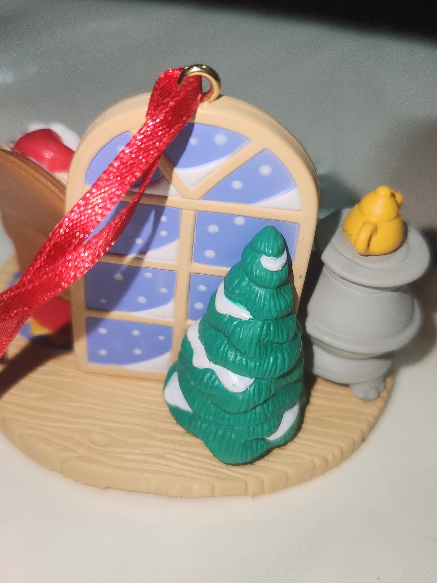 Avon Gift Collection Christmas With Santa Ornament Taking A Nap