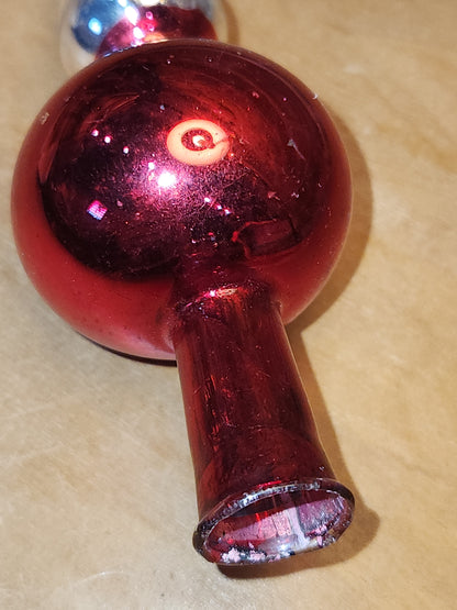 Vintage Mercury Glass Tree Topper NO BOX tt09