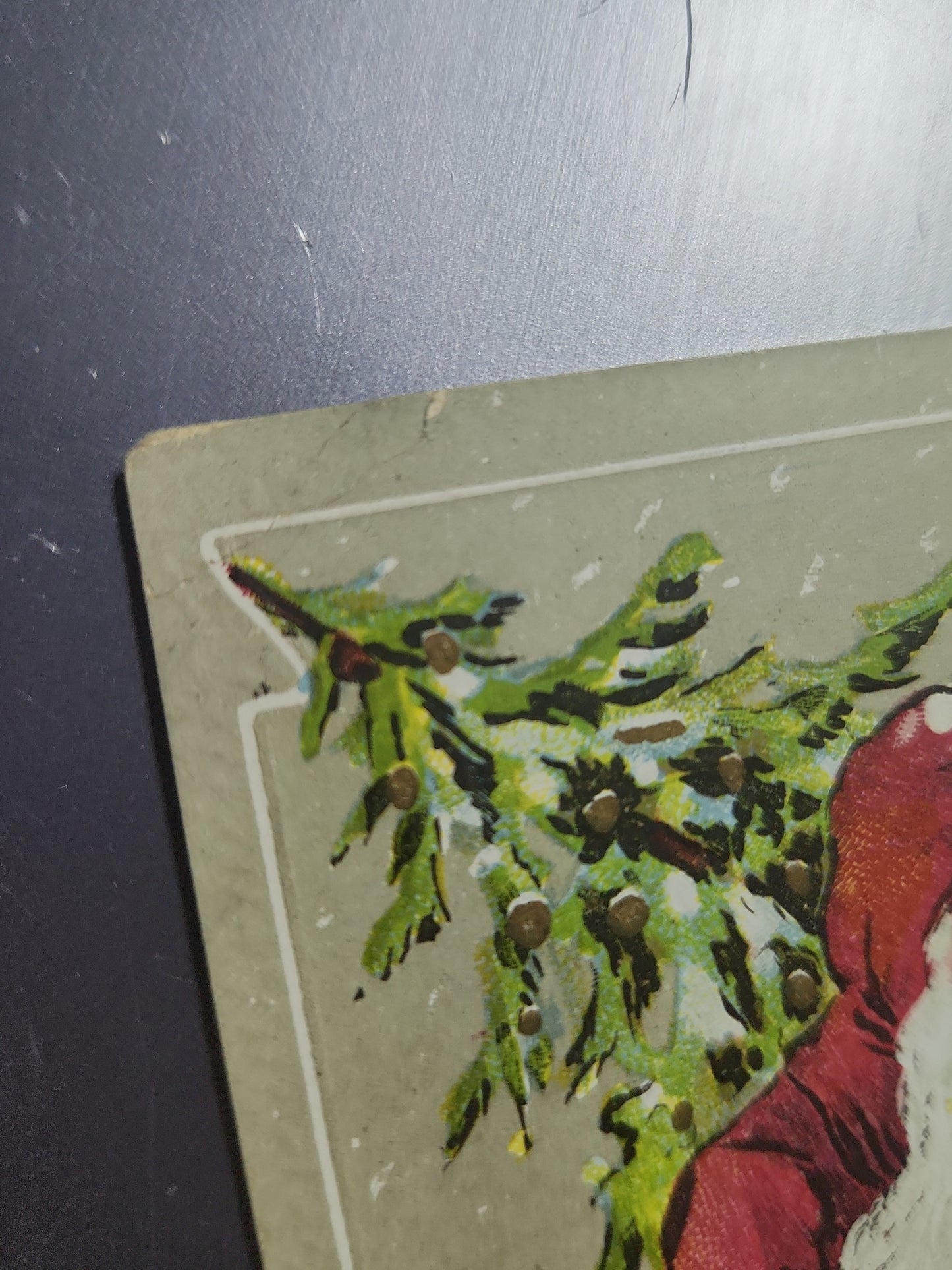 Antique Vintage Postcard A Merry Christmas St. Nicholas Santa Embossed printed in Saxony c1910