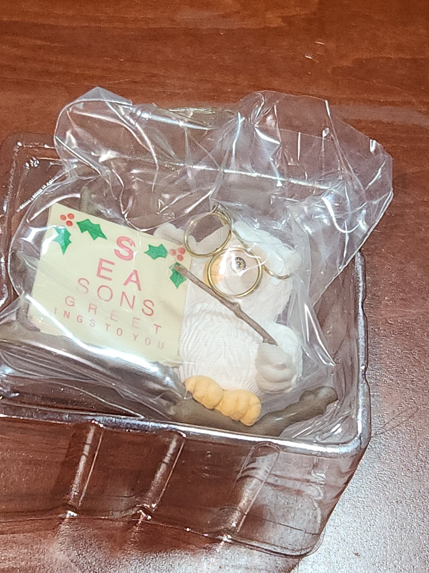 Vintage Hallmark Keepsake Ornament “Owliday” Wish Unopened 1987 miniature