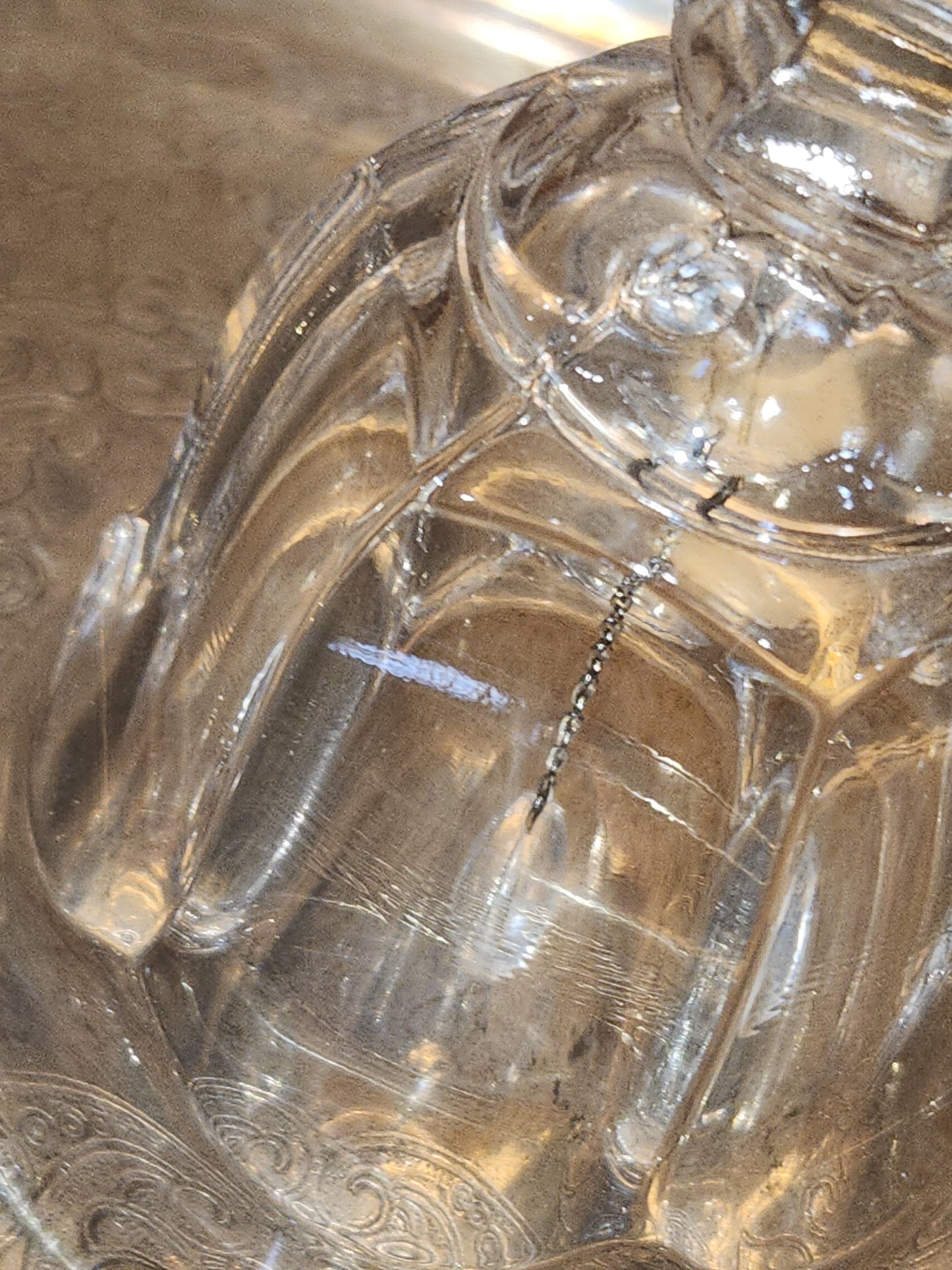 Vintage Pressed Glass Bell be6