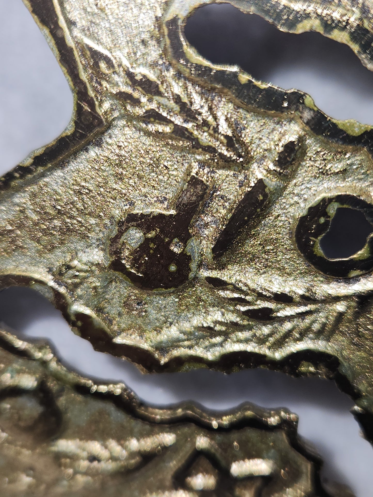 Vintage Cast Metal Christmas Tree Trivet Gold Made in Taiwan cm77