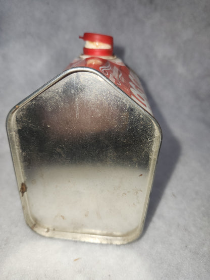 Vintage EMPTY tin "100th Anniversary 1887-1987  Log Cabin Syrup with Top tin663