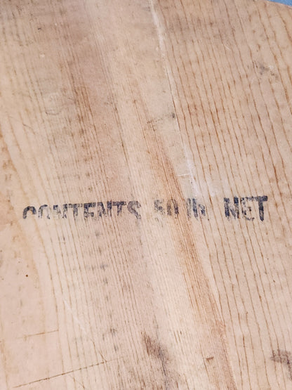 Antique Wooden lid for barrel, crate or wooden container