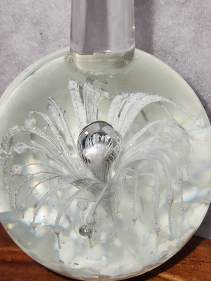 Vintage paperweight ring holder glass pw1